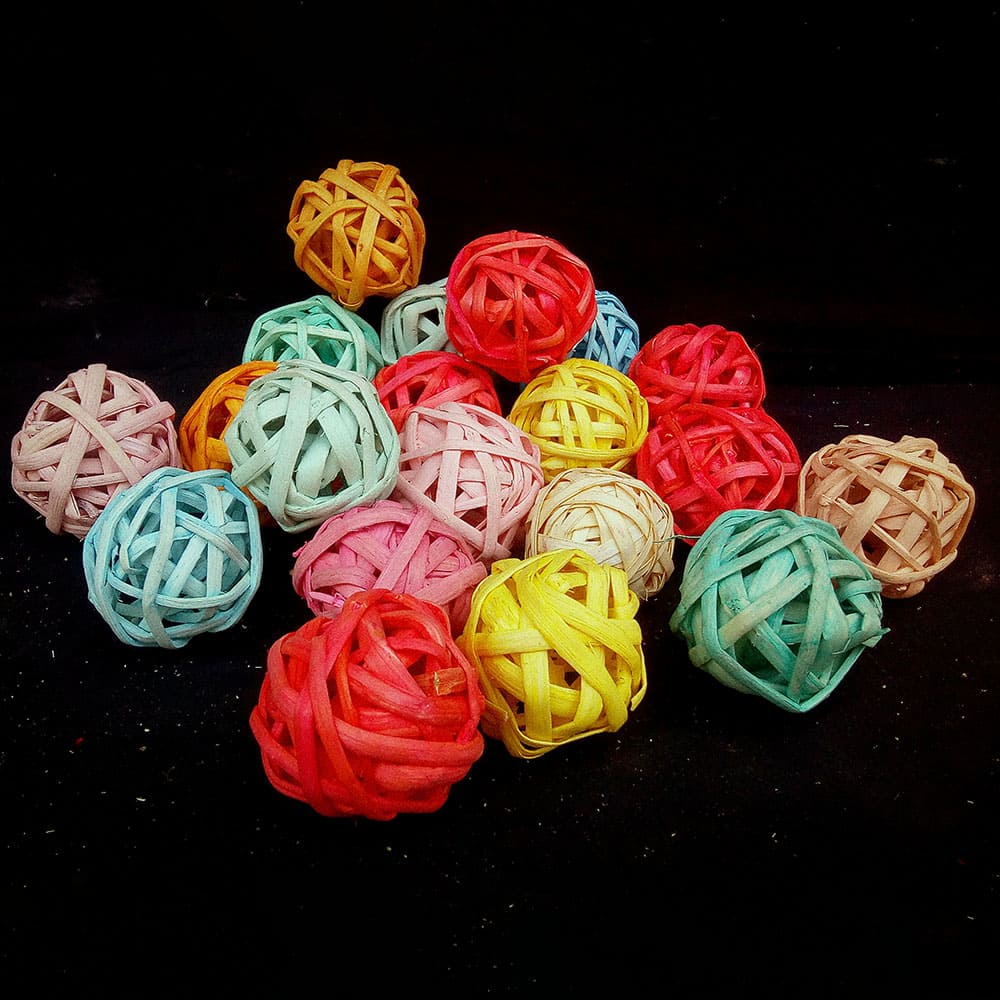 Jute Thread Dried Ball Flower Bunch Sticks For Decoration